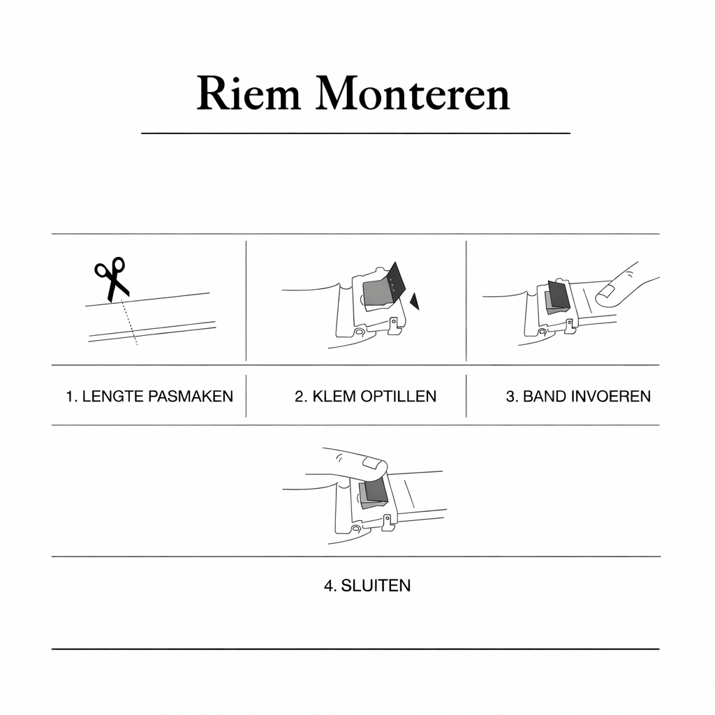 FlexBelt™ | Leren Herenriem Zonder Gaatjes
