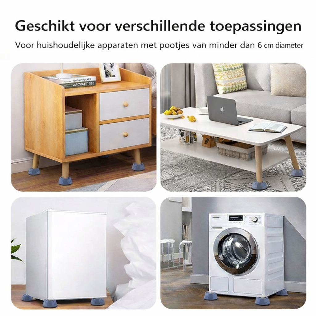 Stabily™ | Geluidsdempende Machine Pads